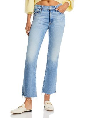 MOTHER The Outsider Flood Fray High Rise Jeans in Are We The   | Bloomingdale's Women | Bloomingdale's (US)