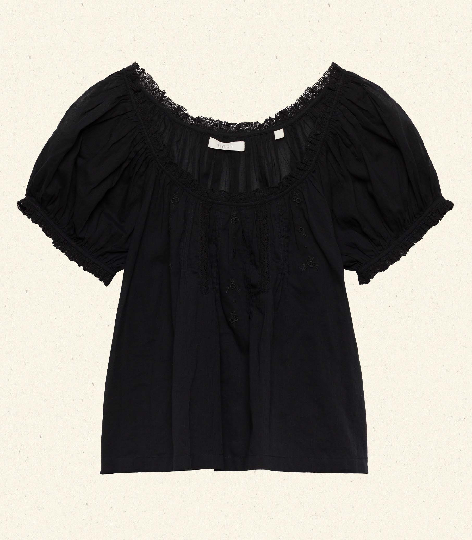 Frederica Top - Black | DÔEN | DOEN