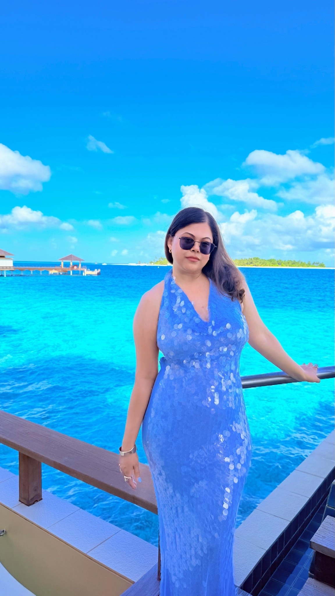Gorgeous blue sequin maxi halter dress. Rat and boa blue sequin maxi dress with alternatives. Fantastic occasion dress.  Perfect for summer holiday evening look summer vacation look .￼

#LTKsummer #LTKuk #LTKdresses