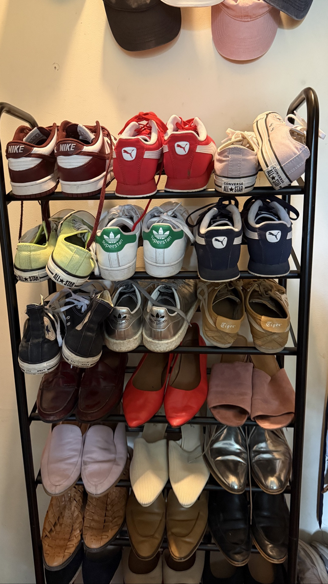 I added these grip stickers to my shoe rack so the shoes don’t slip off anymore - game changer!