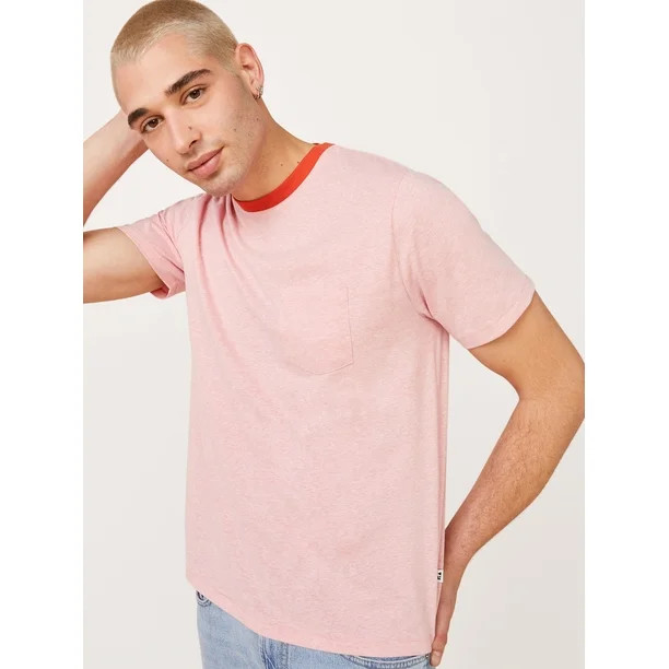 Free Assembly Men's Short Sleeve Pocket T-Shirt | Walmart (US)