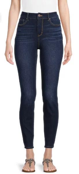 Time and Tru Women's High Rise Skinny Jean | Walmart (US)