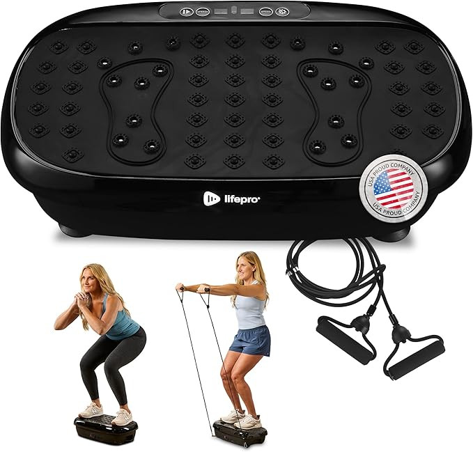 Lifepro HexaPlate Lite Vibration Plate Exercise Machine with Magnetic Acupoints - Full Body Vibra... | Amazon (US)