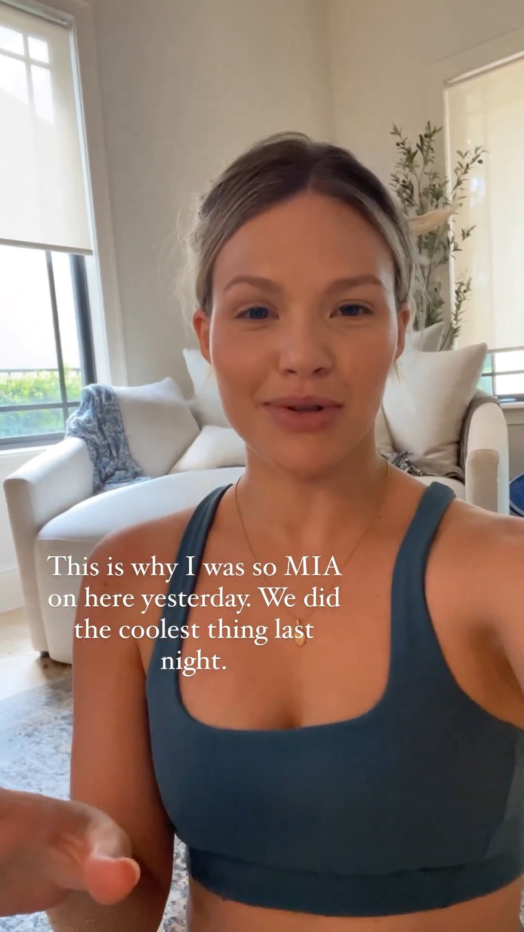 This sports bra is super comfortable and I love the color. I linked it below! 

sports bra l sportsbra l fitness l athletic 