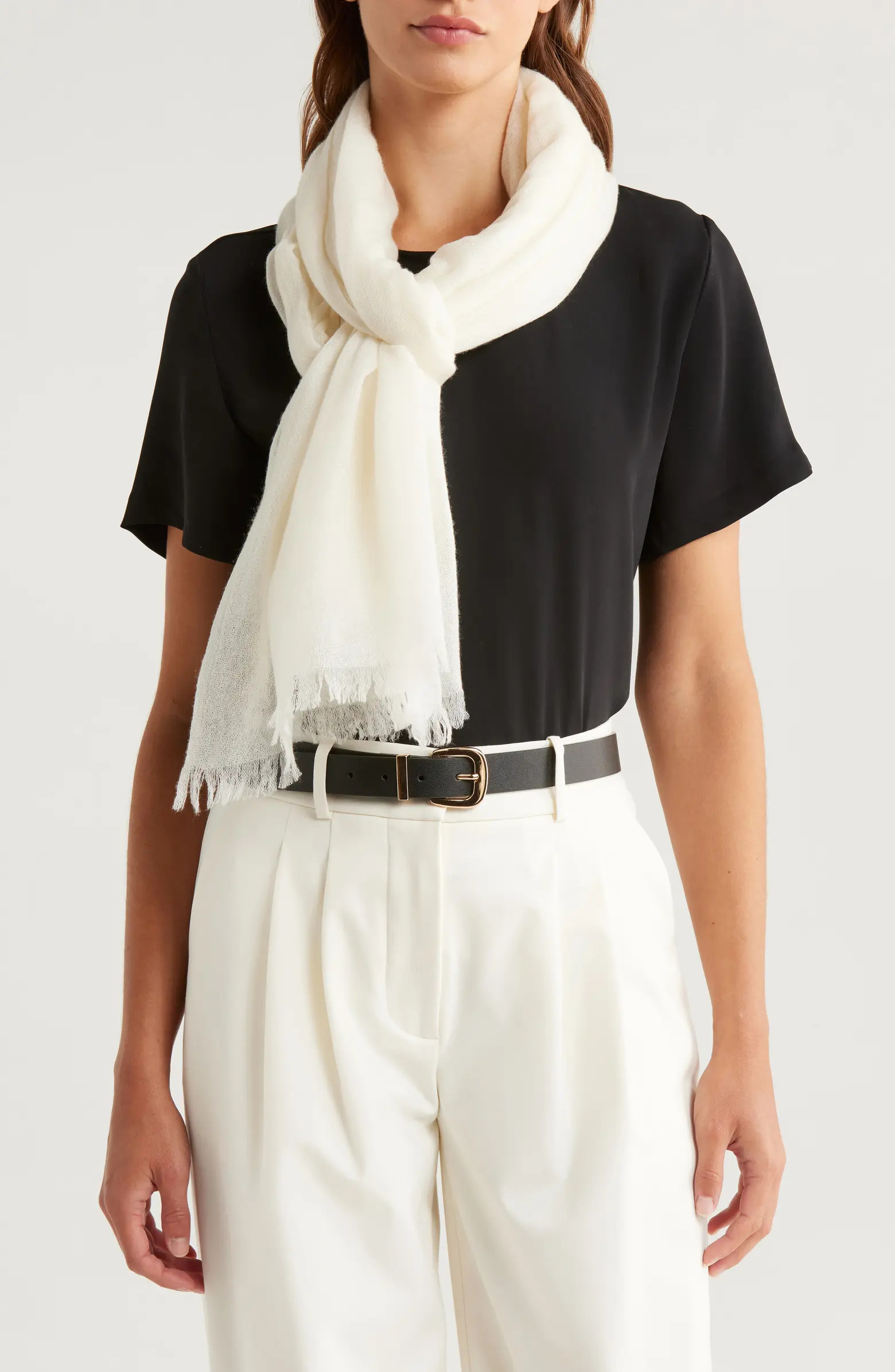 Textured Cashmere Scarf | Nordstrom