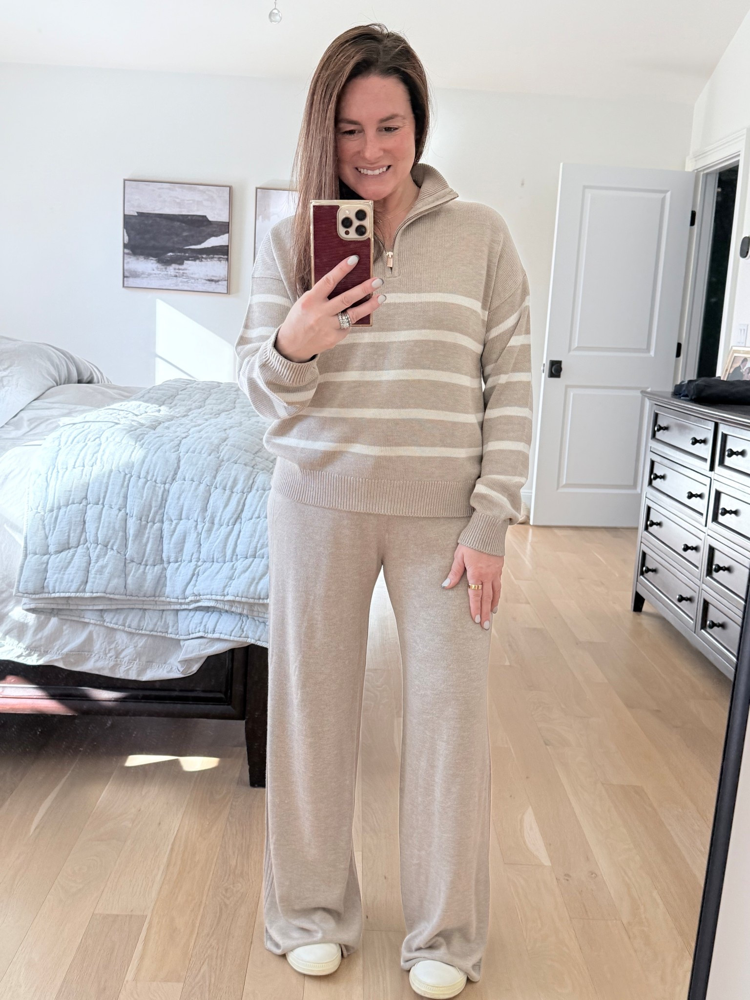 The coziest set (although I need to have it hemmed a bit). Lazy day, errands or even airplane outfit - but most of all, so comfy!!

On sale - entire outfit for $110!!

#splendid #comfy #cozyclothes 

#LTKOver40 #LTKootd
