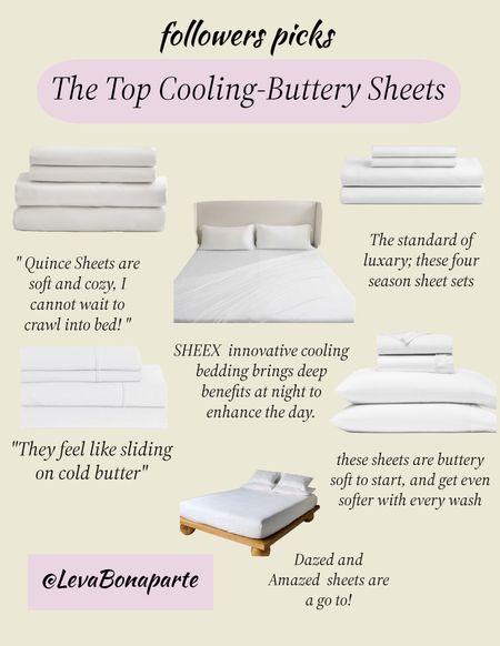 I asked my followers for their top cooling and buttery sheet picks for a great nights sleep! Here’s what they’ve chosen! 

Go on and grab a set to upgrade your sleep game!😴


#LTKhome #LTKsalealert #LTKfamily