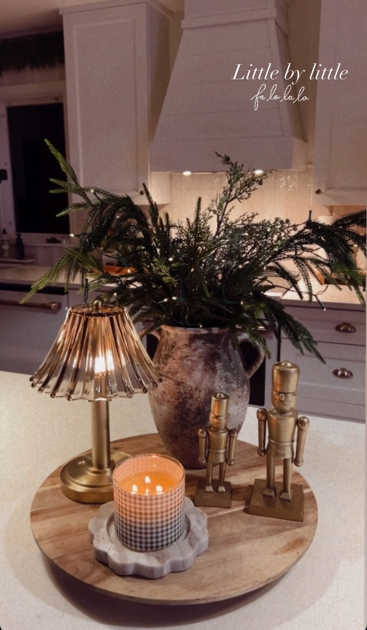 Christmas Island decor! Would also be cute in an entryway, on a tv stand or table! 

Target 
Lamp
Nutcrackers 
Holiday 
Stems 

#LTKHoliday #LTKHome #LTKSeasonal