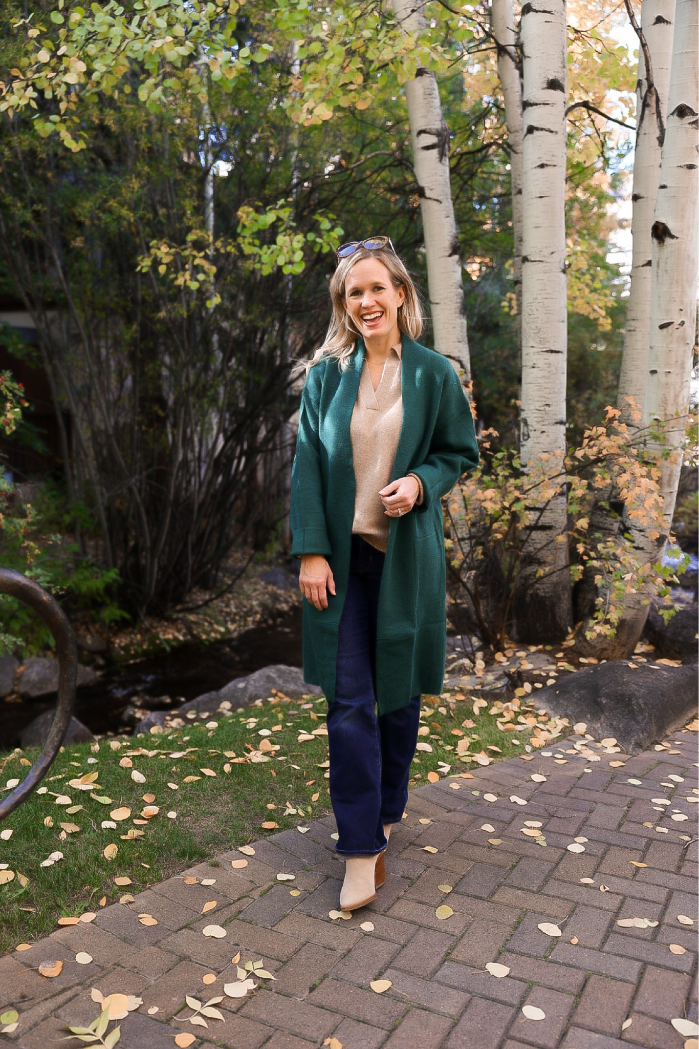 Green coatigan, sweater, fall outfit 
Coatigan runs big in my opinion 

Sharing a similar option too

#LTKsalealert #LTKfindsunder50 #LTKxPrime