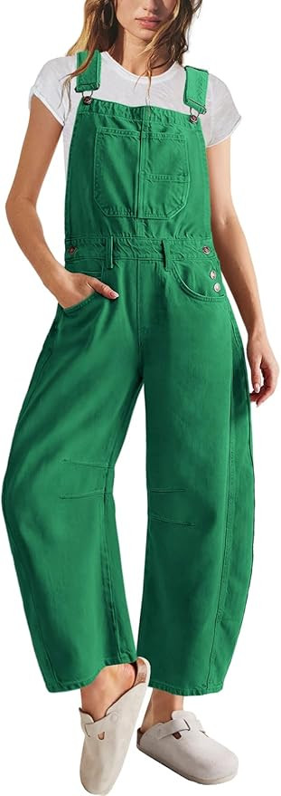 Panadila Womens Overalls Loose Fit Casual Wide Leg Jumpsuit Oversized Bib Overalls Barrel Pants w... | Amazon (US)
