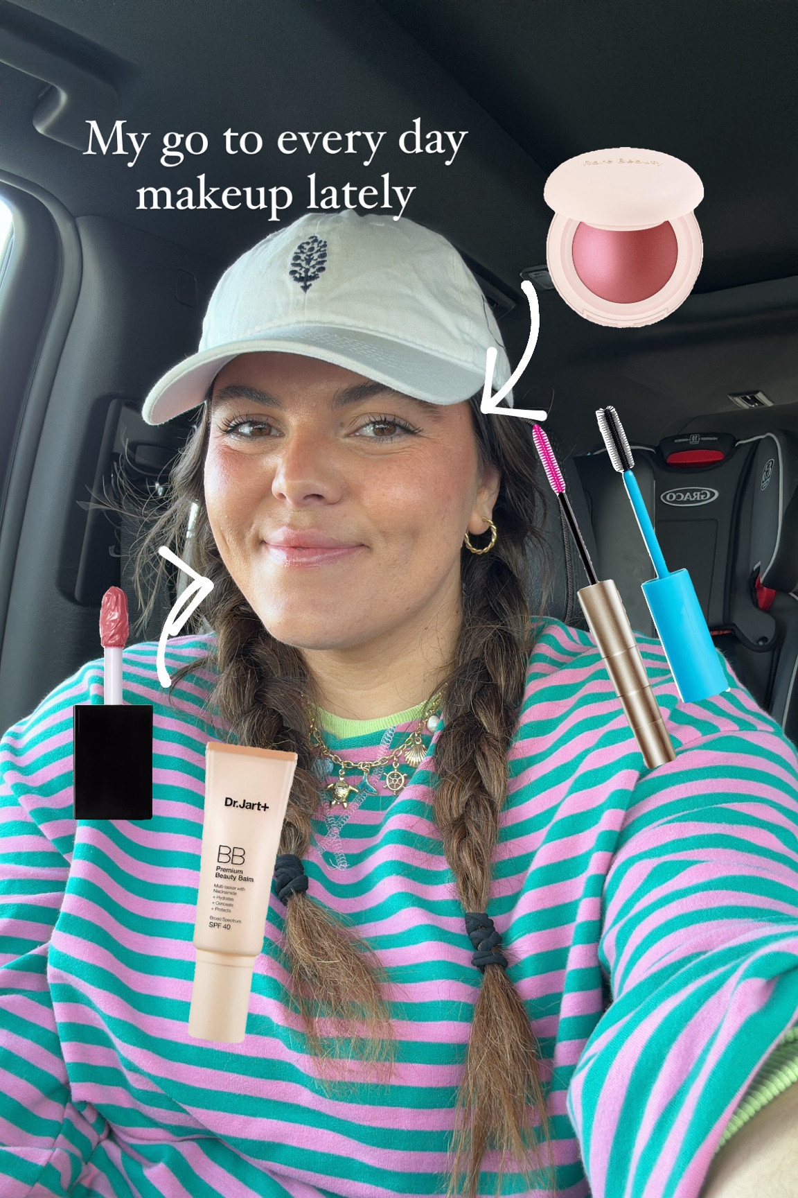 My go to every day easy make up look lately. This is the best tinted sunscreen I’ve tried and I’ve tried multiple brands- it has the best coverage and one tube lasted me an entire entire year last year

I’m also loving the new rare beauty luminizing blush. 

I always do two layers of mascara - 1st layers the telescopic second layer is babe original (code Erica for $ off) 

Leslie for a simple lip I’ve been doing the elf lip stain and you can add any gloss you want over top 

#LTKMidsize #LTKSaleAlert #LTKBeauty