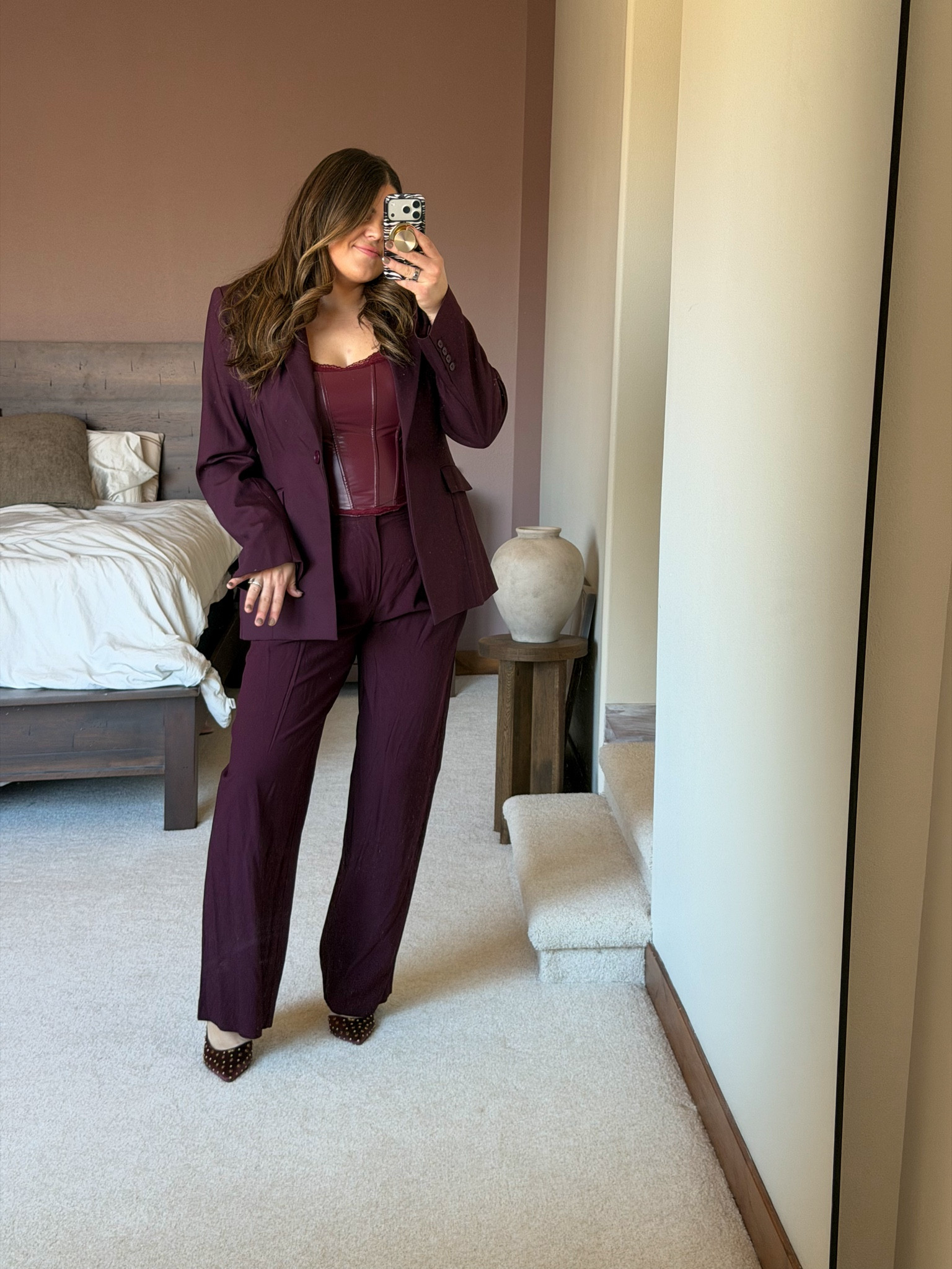 Special event or night out outfit that I wore to New York fashion week in New York City on Valentine’s Day

Blazer is size XL from naked wardrobe
Bustier corset from Amazon size large
Trousers size XL /14￼

Midsize mom

#ltknyfw #ltkmidsize #ltkworkwear