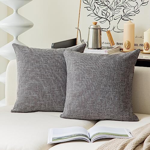 Kevin Textile Square Throw Pillow Cover, Linen Soft Cushion Covers, 24" x 24" Farmhouse Pillowcas... | Amazon (US)
