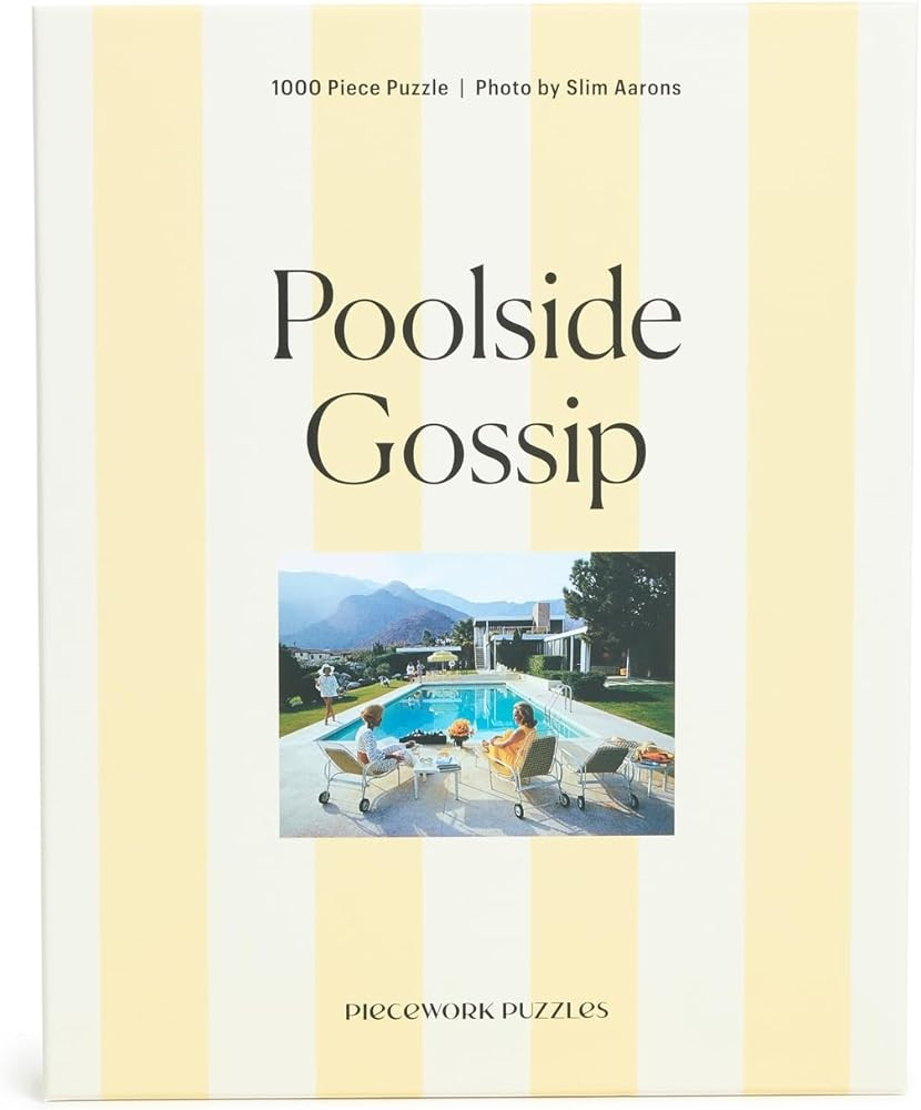 Piecework Puzzles Women's Slim Aarons Poolside Gossip Puzzle, Poolside Gossip, One Size | Amazon (US)
