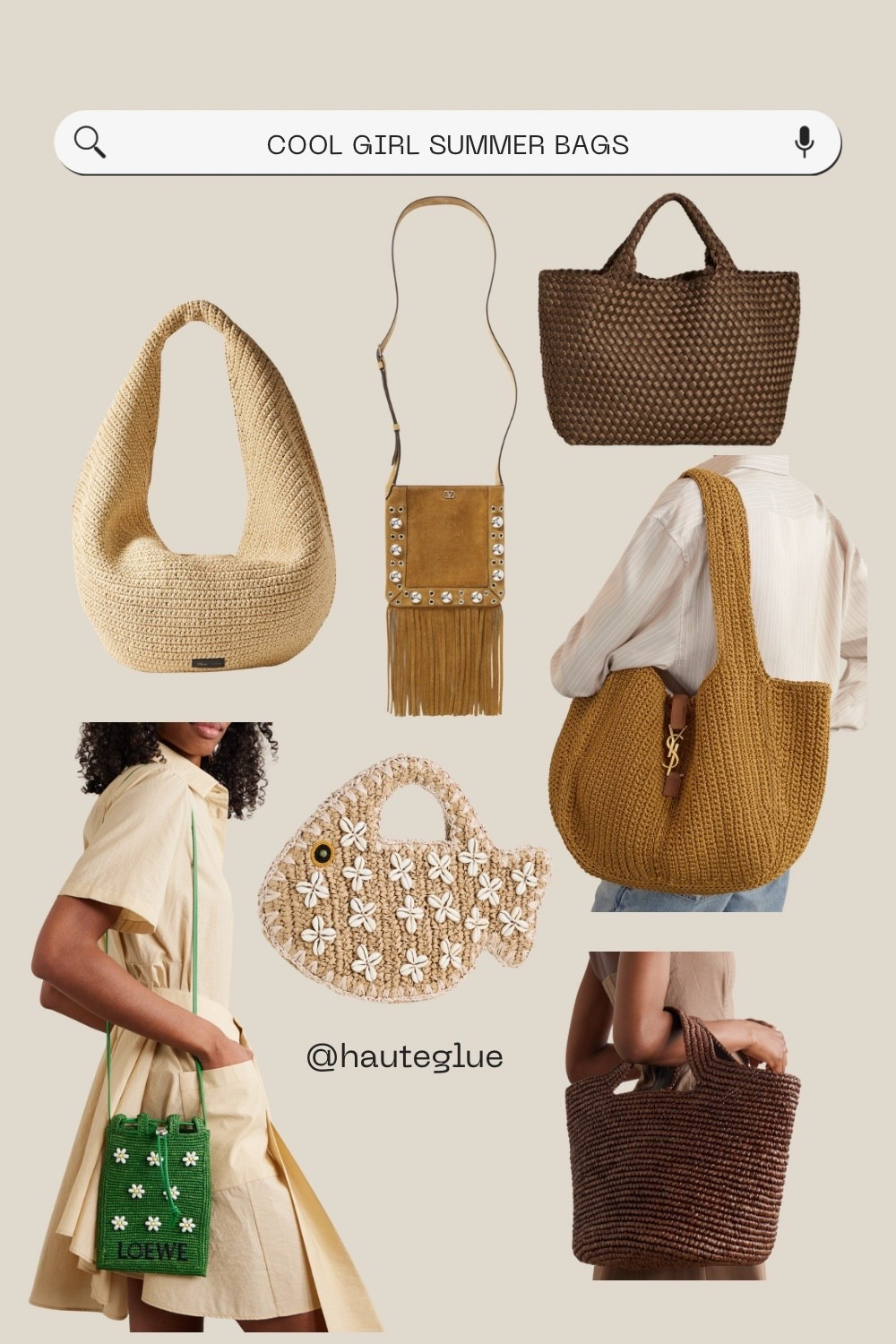 It Girl Summer Bags in Neutral Colors. Perfect for beach, pool, and out and about in the city!

#LTKTravel #LTKItBag #LTKStyleTip