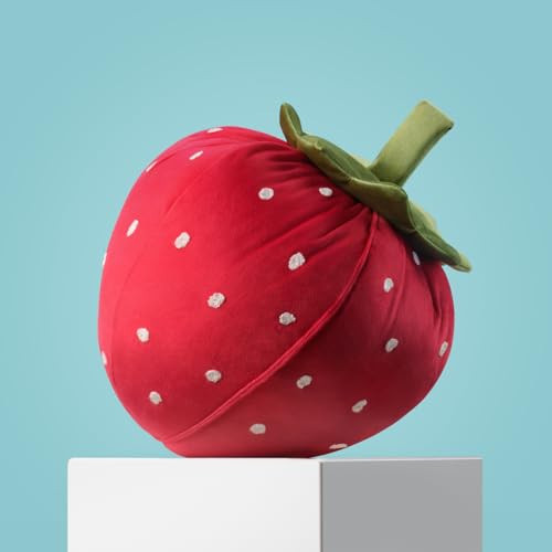 Phantoscope Fruit Shaped Pillows Series Strawberry Shaped Throw Pillow, Fun Home Decor of Fruit Themed Shaped Cushions, Decorative Shaped Pillow for Couch Bed and Chair, Red, 10 x11 inches | Amazon (US)