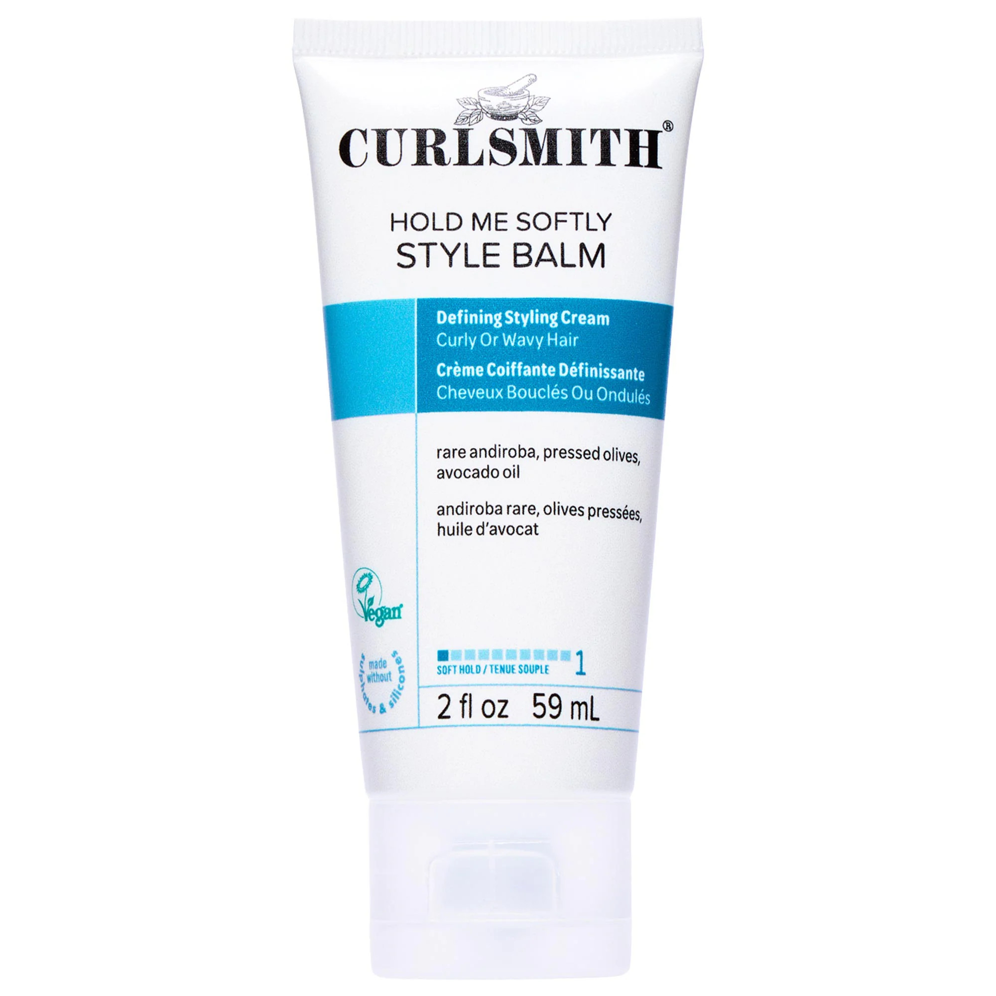 Curlsmith Mini Hold Me Softly Curly Hair Styling Cream Balm 2 oz/59 mL | Sephora (US)