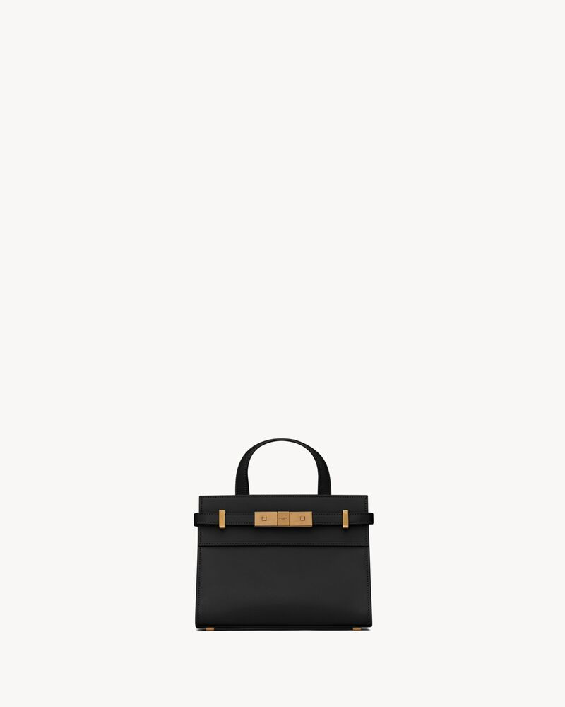 MANHATTAN SHOPPING BAG WITH SAINT LAURENT PARIS-ENGRAVED MAGNETIC CLIP BUCKLE AND COMPRESSION TAB... | Saint Laurent Inc. (Global)