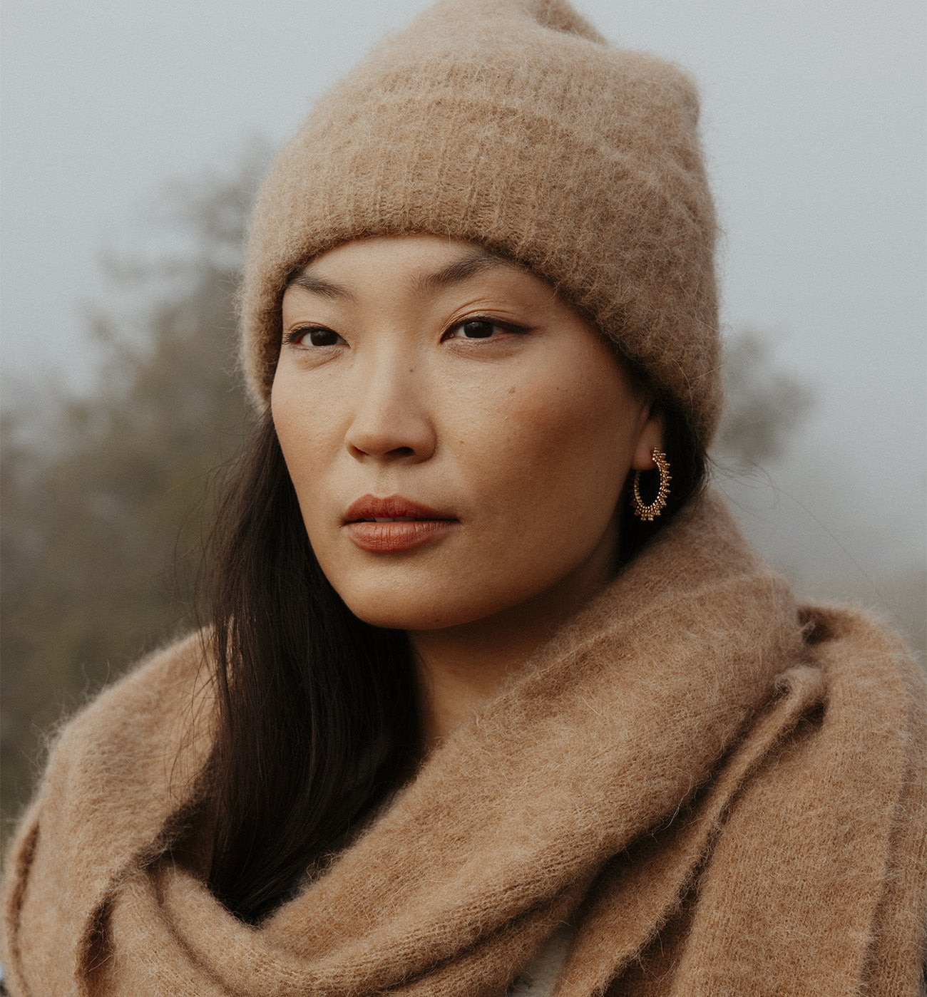 Bonnet en alpaga mélangé - Camel | Promod (FR)