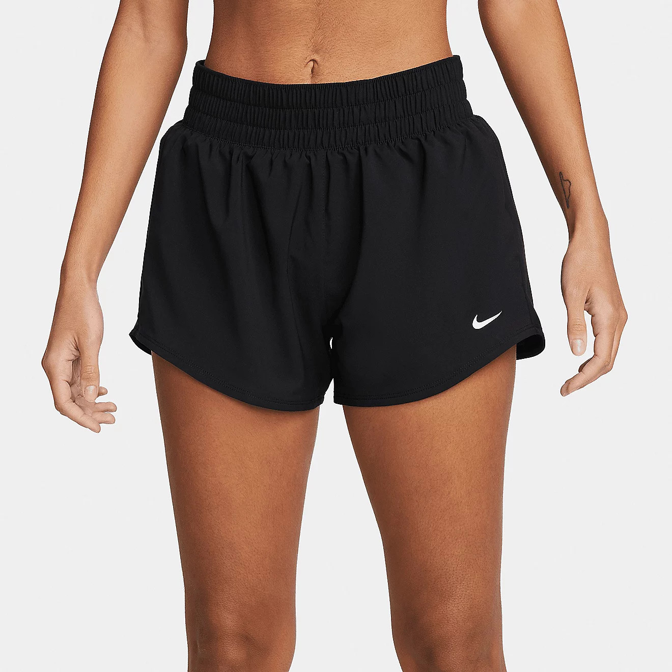 Nike Women's One Dri-FIT Mid-Rise Shorts 3in | Academy | Academy Sports + Outdoors