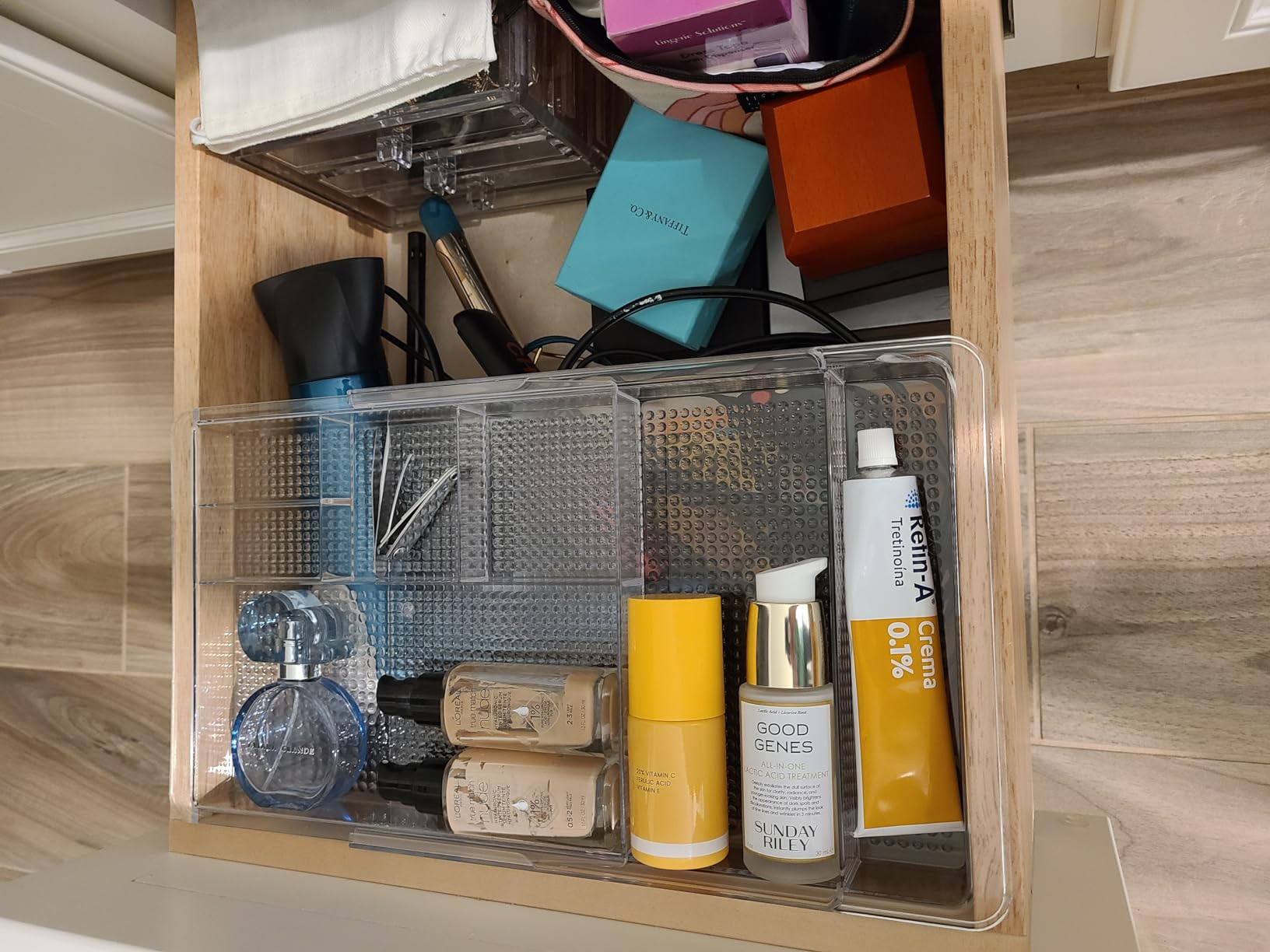 iDesign Expandable Vanity Drawer Organizer, The Clarity Collection – 11.25” to 18.5”, Clear | Amazon (US)