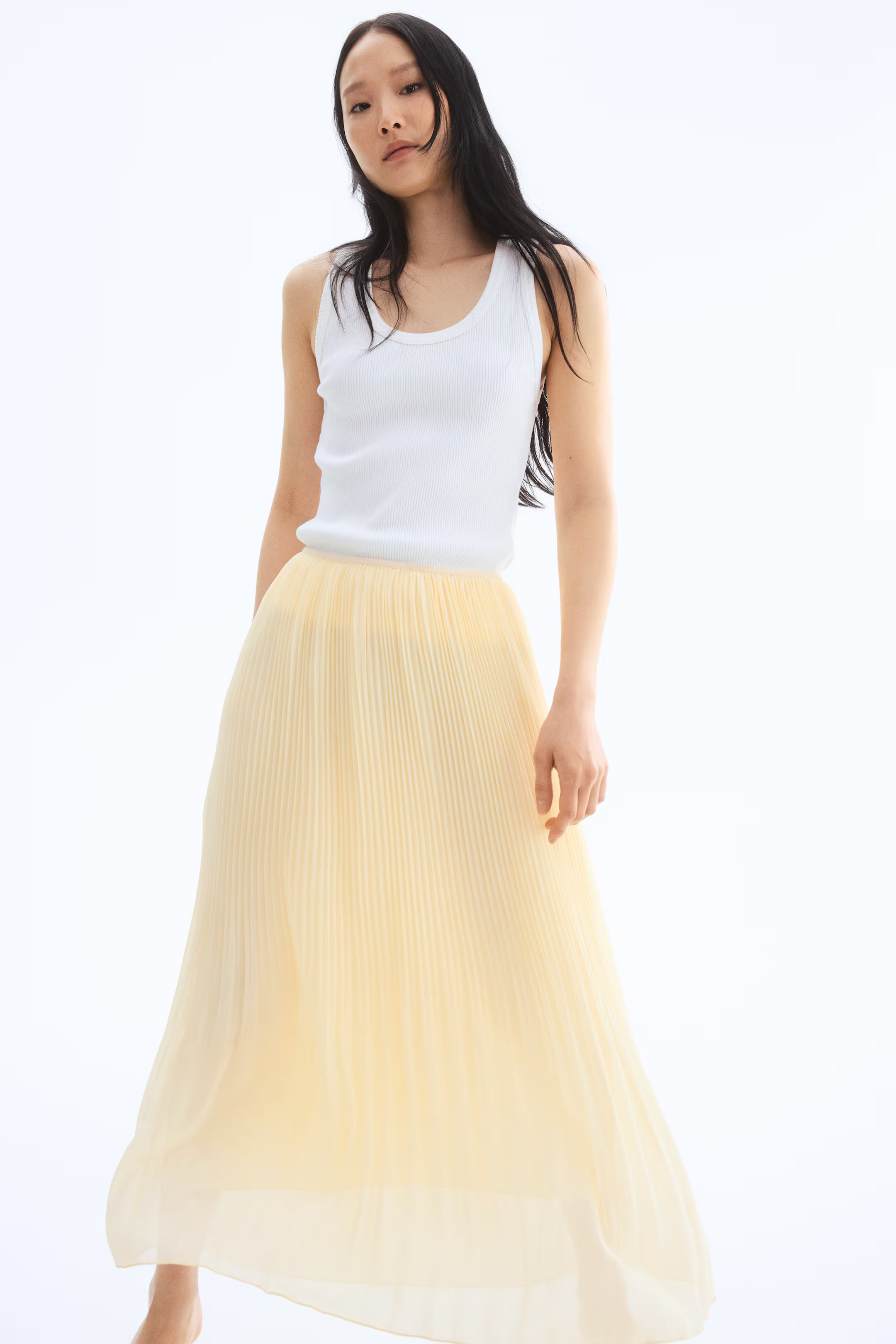 Pleated Chiffon Skirt | H&M (US + CA)