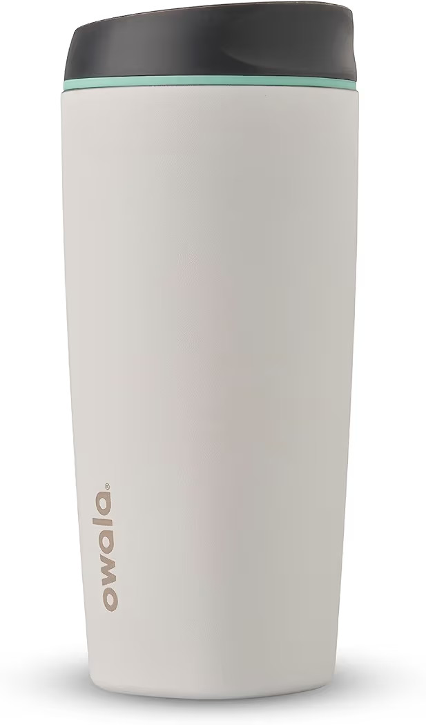 Owala SmoothSip Insulated Stainless Steel Coffee Tumbler, Reusable Iced Coffee Cup, Hot Coffee Tr... | Amazon (US)