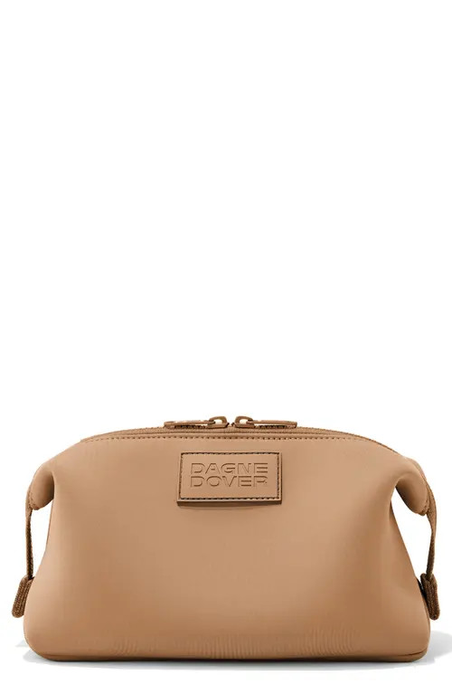 Dagne Dover Hunter Large Neoprene Toiletry Bag in Camel at Nordstrom | Nordstrom