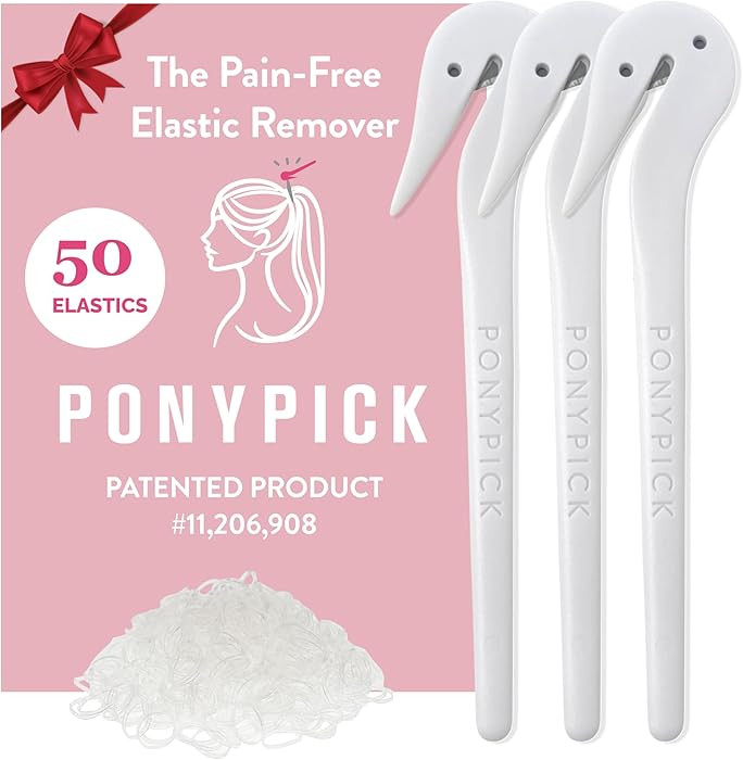 Hair Elastic Rubber Bands Cutter - Easy To Use, Pain-Free, No Hair Damage - Ponytail Tool for Kid... | Amazon (US)