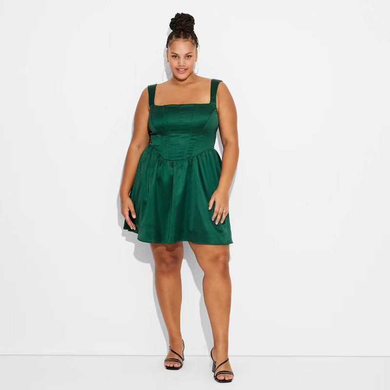 Women's Corset Mini Skater Dress - Wild Fable™ | Target