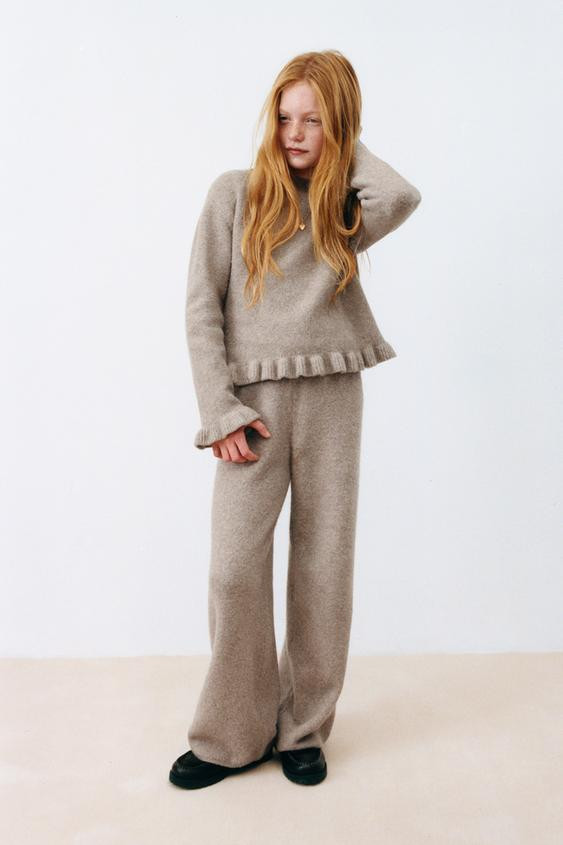 RUFFLED KNIT JUMPER | Zara US