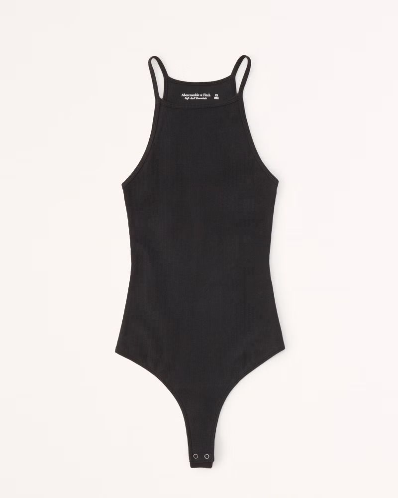 Essential Ribbed Strappy Bodysuit | Abercrombie & Fitch (US)