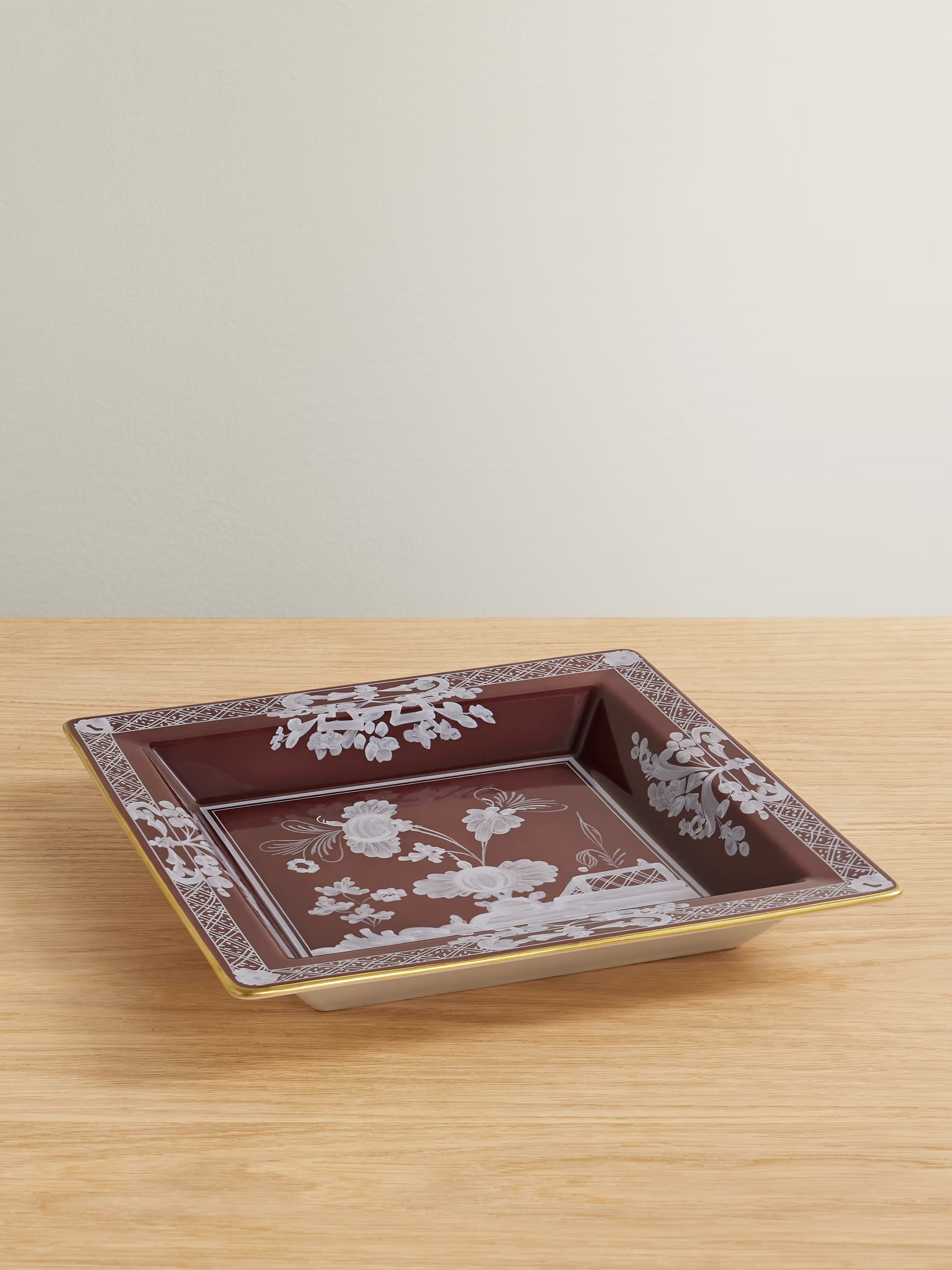 Gold-plated porcelain change tray | NET-A-PORTER (US)