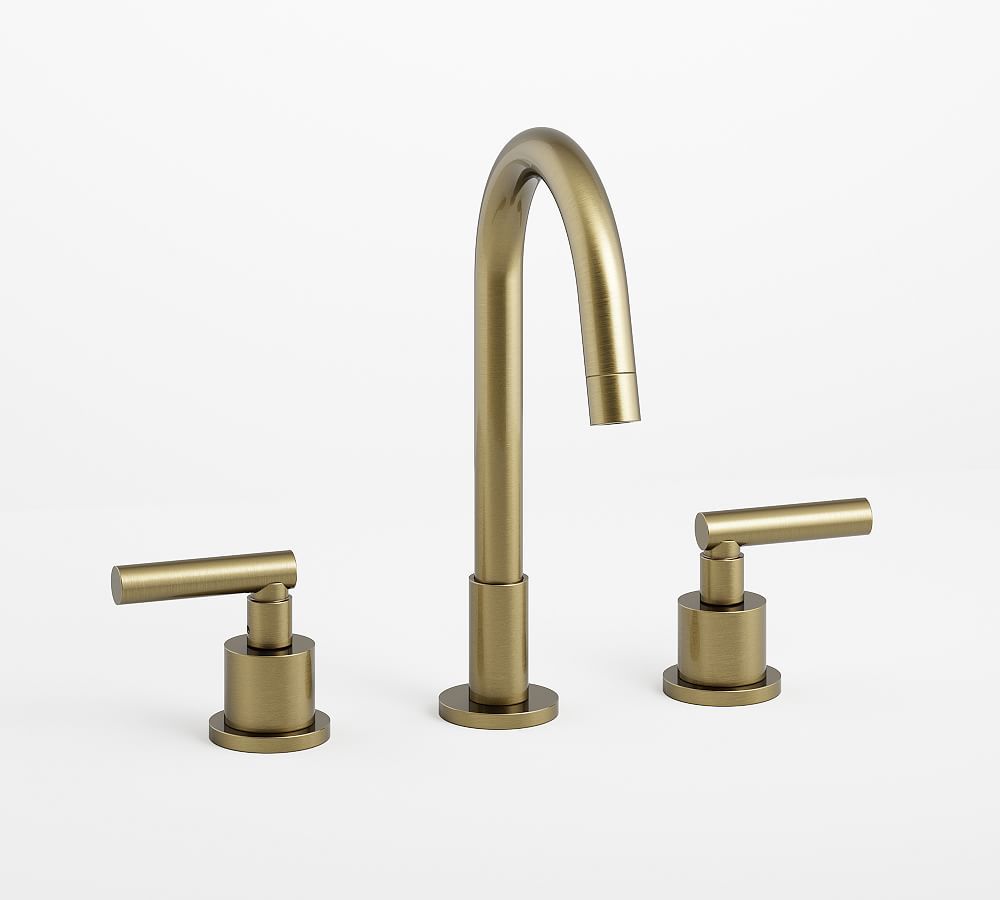 Linden Lever Handle Widespread Bathroom Sink Faucet | Pottery Barn (US)