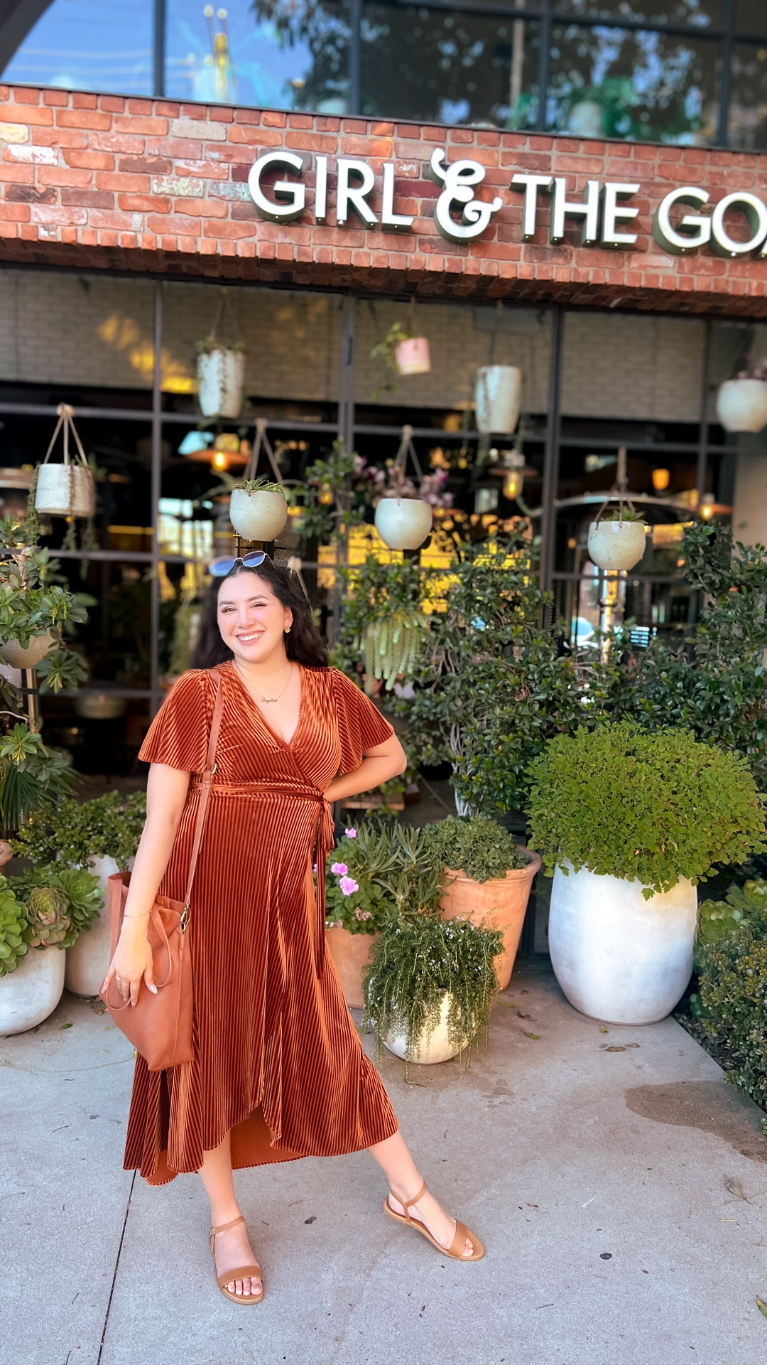 🍹Grabbed a few cocktails during this date night in Los Angeles over at Girl & The Goat. 🍽️

I went dressed in warm brown color tones for this summer to fall transition we are in. 👗🍁This dress is absolutely gorgeous & I’m always getting compliments whenever I’m wearing it. 

I paired it with a brown cross body bag , some light brown sandals, gold jewelry/accessories and wore some of my favorite beauty products! 

It’s simple, elegant & chic. Can’t wait for you to grab yours ladies 🫶🏼 If you have any questions about this fall inspired date night outfit lmk in the comments ✨

Angie’s magical style, date night ootd, fall date night outfit inspo, brown dress, Los Angeles ootd, tall girl friendly dress 

#LTKBeauty #LTKTravel #LTKTall