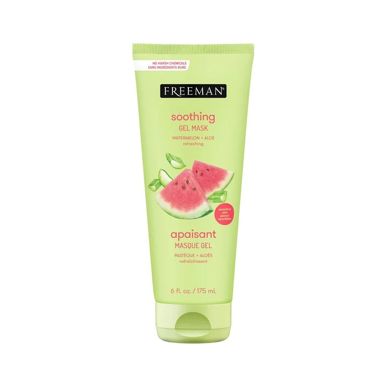 Freeman Soothing Watermelon & MZF22 Aloe Gel Facial Mask, Nourishes, & Soothes Irritated Skin, Co... | Walmart (US)