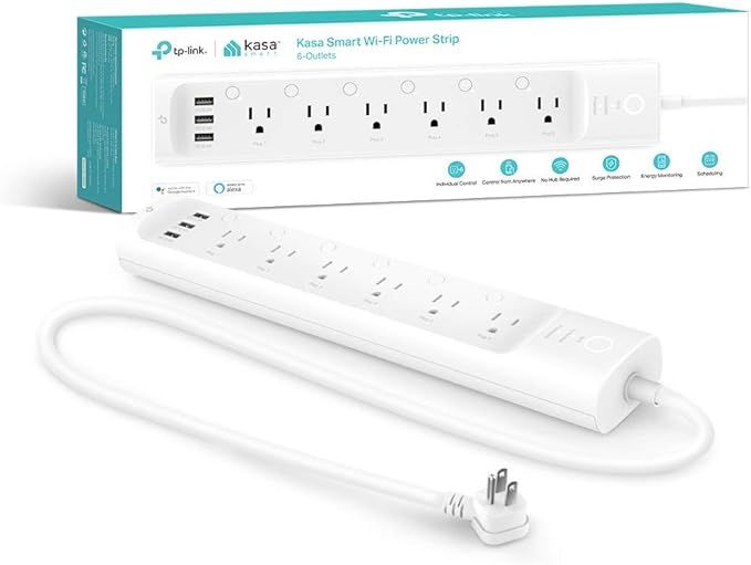 Kasa Smart Plug Power Strip, Surge Protector w/ 6 Smart Outlets and 3 USB Ports, Works with Alexa... | Amazon (US)