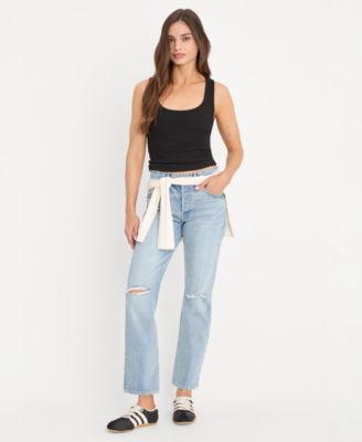 Good American Women's Straight Leg Ankle-Length Jeans - Indigo1252 | Macy's