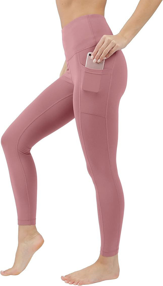 Yogalicious High Waist Ultra Soft 7/8 Ankle Length Leggings with Pockets for Women | Amazon (US)