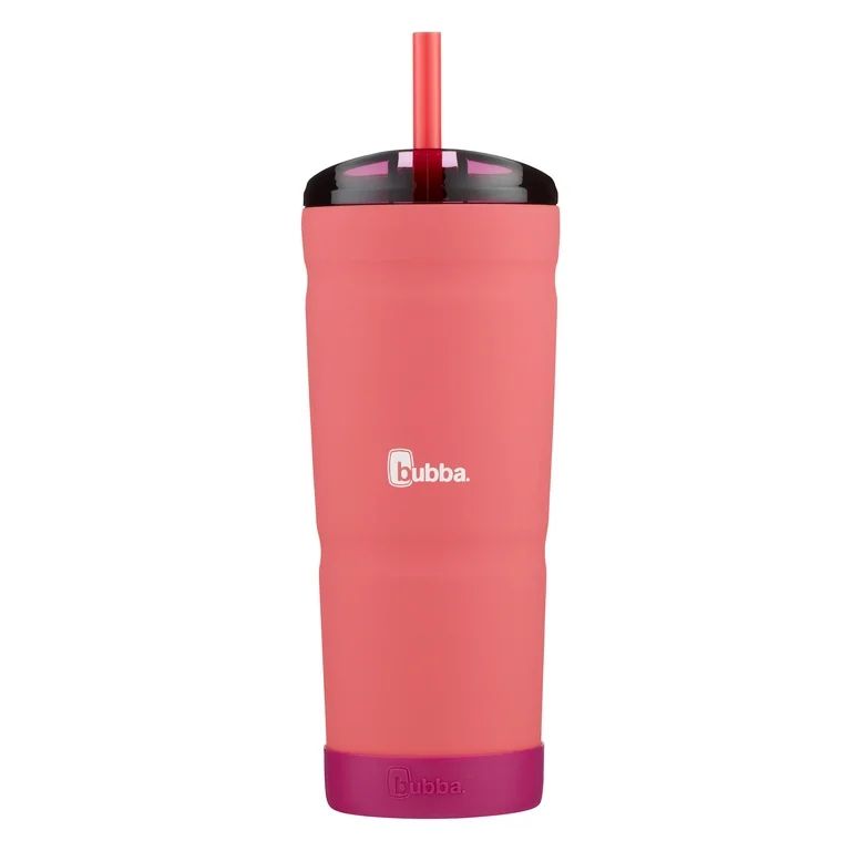 bubba Envy S Stainless Steel Tumbler with Straw and Bumper, Pink, 24 fl oz. - Walmart.com | Walmart (US)