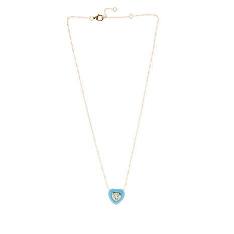 Rarities Gemstone Heart Gold-Plated Necklace - 20903187 | HSN | HSN