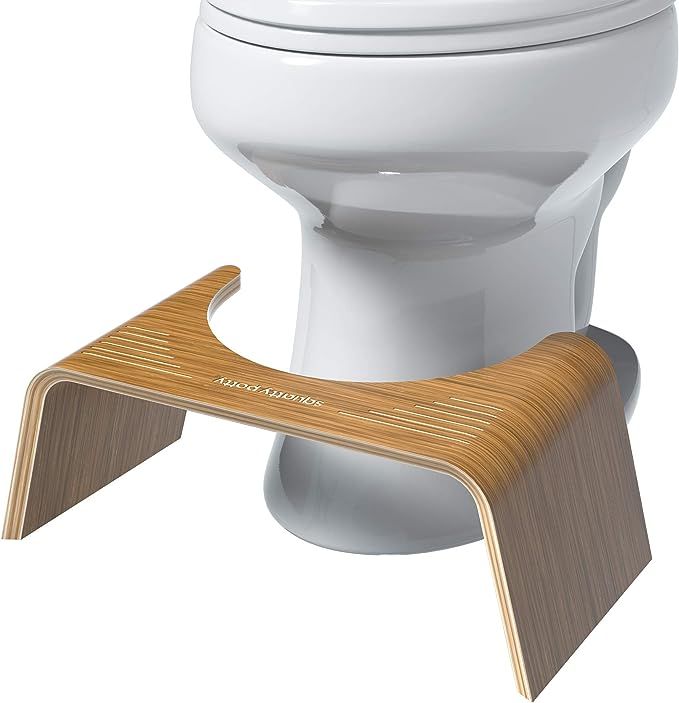Squatty Potty The Original Bathroom Toilet Stool - Slim Teak Finish, 7 inch Height | Amazon (US)