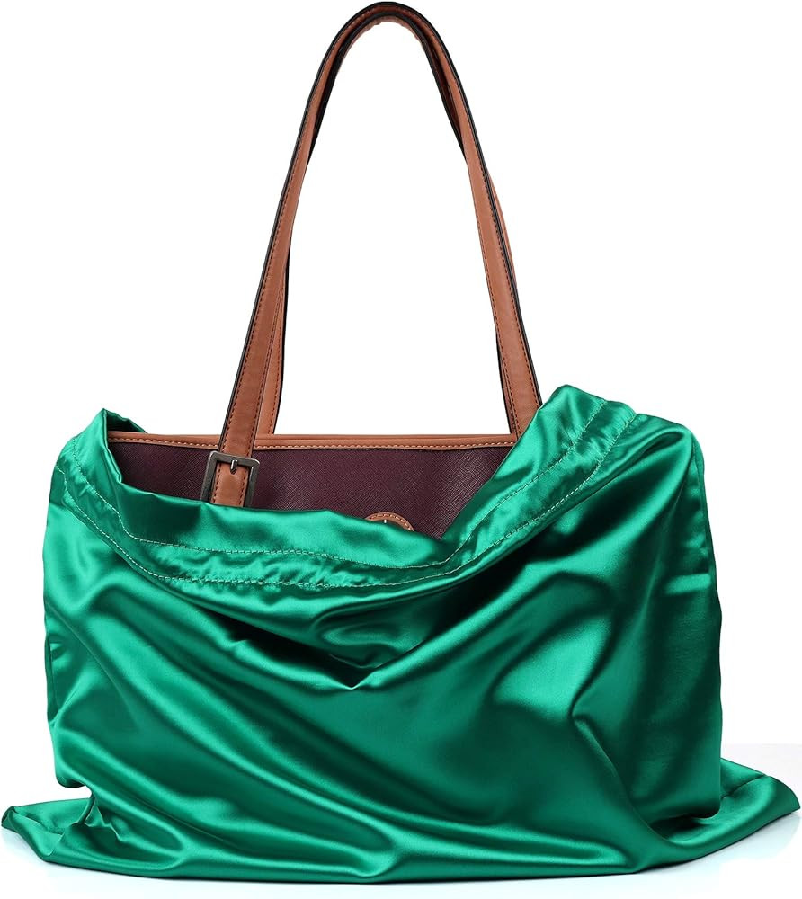 PlasMaller Dust Cover Storage Bags Thick Silk Cloth Pouch with Drawstring For Luxuries Handbags T... | Amazon (US)