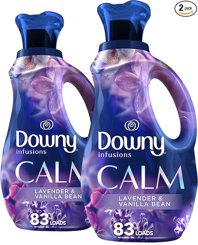 Downy Infusions Laundry Fabric Softener Liquid, CALM, Lavender and Vanilla Bean Scent, 56 fl oz (... | Amazon (US)