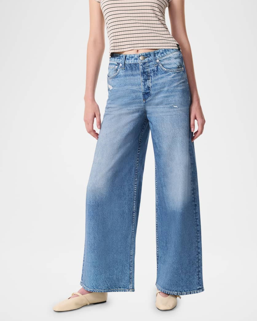 Miramar Sofie Cropped Wide-Leg Jeans | Neiman Marcus