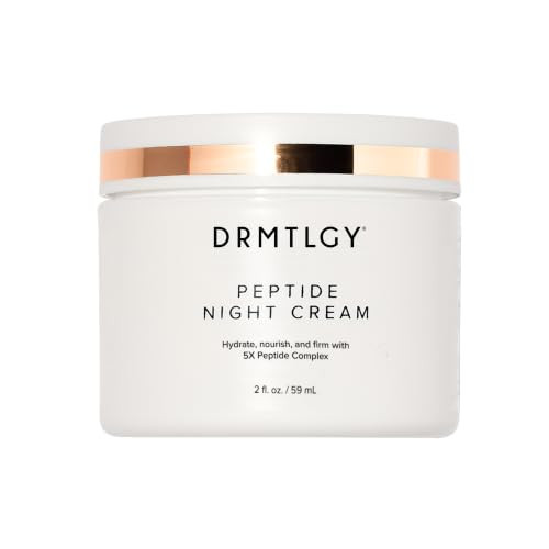 DRMTLGY Peptide Night Cream, Anti-Aging Face Moisturizer with Ceramides & Peptides, Hydrating & Firming Night Cream for All Skin Types (2 oz) | Amazon (US)