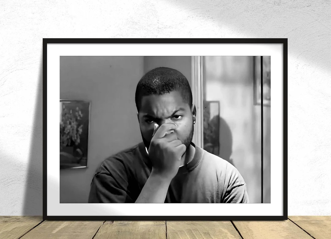 Friday Movie Poster B&W Bathroom Scene - Black and White Poster - Funny Toilet Scene Print Smile ... | Etsy (US)