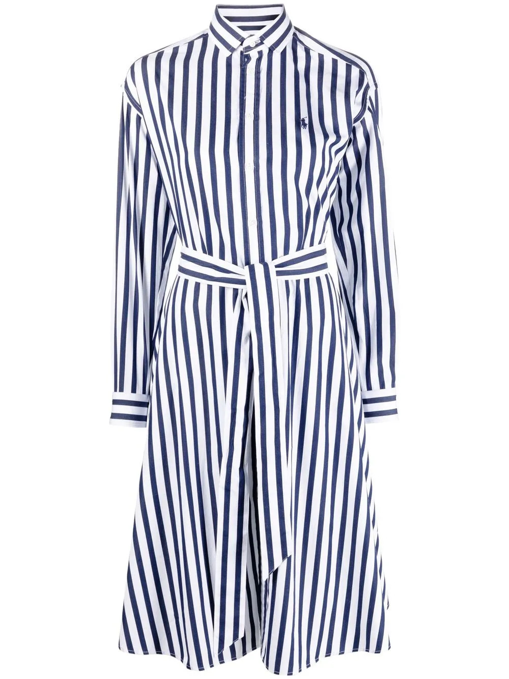 Polo Ralph Lauren long-sleeve Striped Shirt Dress  - Farfetch | Farfetch Global