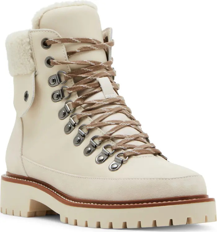 Natasia Faux Shearling Cuff Waterproof Boot (Women) | Nordstrom