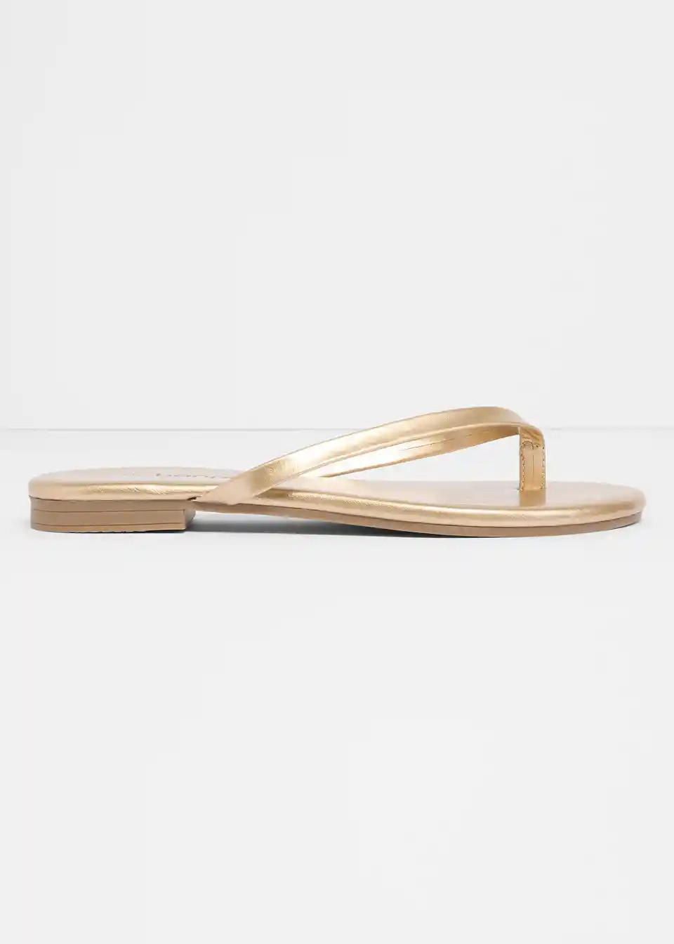 Zehenstegpantoletten in Metallic-Optik | Bonprix DE